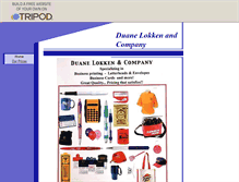 Tablet Screenshot of duanelokkenandco.tripod.com