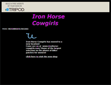 Tablet Screenshot of ironhorse-cowgirls.tripod.com