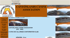 Desktop Screenshot of canyonlandscanineassociation.tripod.com