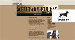 Desktop Screenshot of militarypenpal.tripod.com