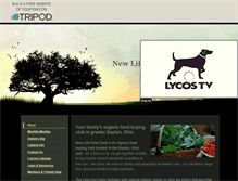 Tablet Screenshot of newlifefoodclub.tripod.com
