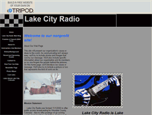 Tablet Screenshot of lakecityradio.tripod.com