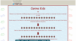 Desktop Screenshot of caninekids.tripod.com
