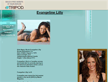 Tablet Screenshot of evangelinelilly.tripod.com