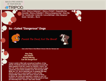 Tablet Screenshot of dangerousdogs.tripod.com