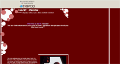 Desktop Screenshot of gackt-vanilla.tripod.com