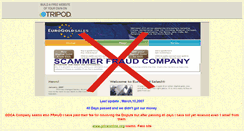 Desktop Screenshot of eurogoldsales-scam.tripod.com