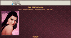 Desktop Screenshot of evabartok.tripod.com