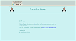 Desktop Screenshot of ernestconger.tripod.com
