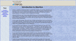 Desktop Screenshot of factsonabortion.tripod.com