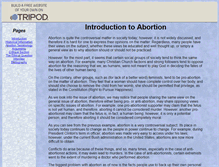 Tablet Screenshot of factsonabortion.tripod.com