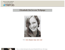 Tablet Screenshot of elizabethmcgovern.tripod.com