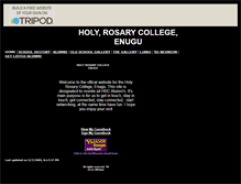 Tablet Screenshot of holyrosarycollege.tripod.com