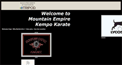 Desktop Screenshot of mountainempirekarate.tripod.com