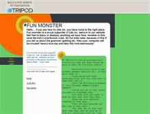 Tablet Screenshot of funmonster.tripod.com