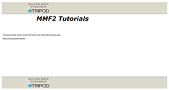 Desktop Screenshot of mmf2tutorials.tripod.com