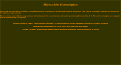 Desktop Screenshot of direcestrategica.pe.tripod.com