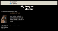 Desktop Screenshot of bigleagueboxers.tripod.com