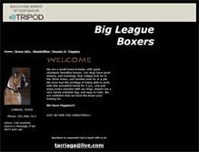 Tablet Screenshot of bigleagueboxers.tripod.com