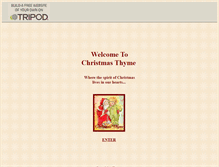 Tablet Screenshot of christmasthyme.tripod.com