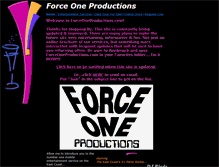 Tablet Screenshot of forceoneproductions.tripod.com