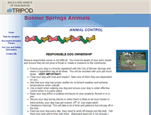 Tablet Screenshot of bonnerspringsanimals.tripod.com