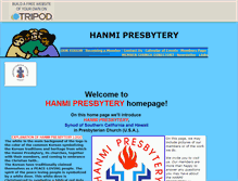 Tablet Screenshot of hanmipresbytery.tripod.com