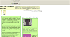 Desktop Screenshot of discountsforbrides.tripod.com