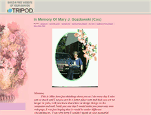 Tablet Screenshot of mary-j-gozdowski-cox.tripod.com