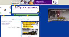 Desktop Screenshot of a-zlyrics0.tripod.com