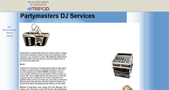 Desktop Screenshot of partymastersdj.tripod.com