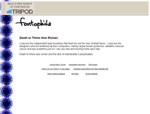 Tablet Screenshot of fontophile.tripod.com