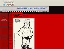 Tablet Screenshot of dan-spivey-fan-page.tripod.com