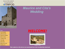 Tablet Screenshot of mauriceandcita.tripod.com