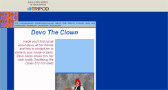 Desktop Screenshot of devotheclown.tripod.com