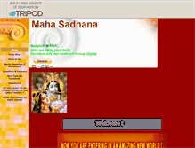 Tablet Screenshot of maha-sadhana.tripod.com