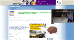 Desktop Screenshot of abrasive-garnet.tripod.com