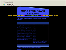 Tablet Screenshot of maplestoryleveling.tripod.com