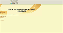 Desktop Screenshot of detoxtheweightaway.tripod.com