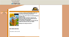 Desktop Screenshot of creds4free.tripod.com