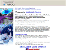 Tablet Screenshot of leaderslists.tripod.com