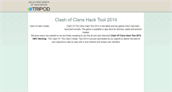 Desktop Screenshot of clashofclanshackx.tripod.com