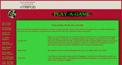 Desktop Screenshot of play-a-game.tripod.com