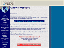 Tablet Screenshot of cindyswebspot.tripod.com