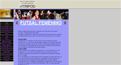 Desktop Screenshot of futsal-femenino.tripod.com