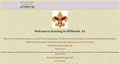 Desktop Screenshot of millbrookalscouts.tripod.com
