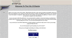 Desktop Screenshot of cityofelectra.tripod.com