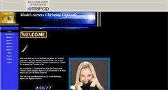 Desktop Screenshot of modelchristinac.tripod.com