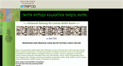 Desktop Screenshot of e-batik.tripod.com