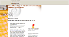 Desktop Screenshot of cisce.indiaresults.tripod.com